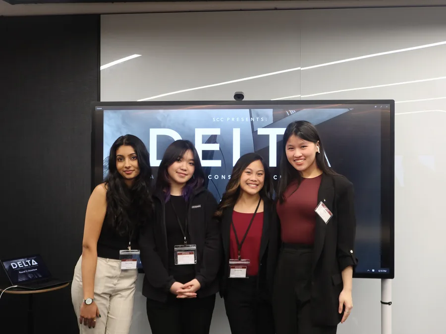 Khushi and her team at the SCC DELTA consulting challenge